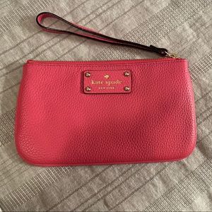 Hot pink Kate Spade wristlet